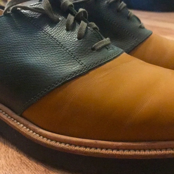 New Cole Hahn 10.5 Saddle Shoes Olive / Camel main image 2